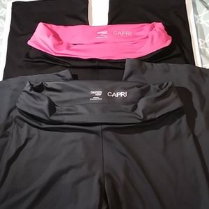 Two pair of Danskin now work out capri pants